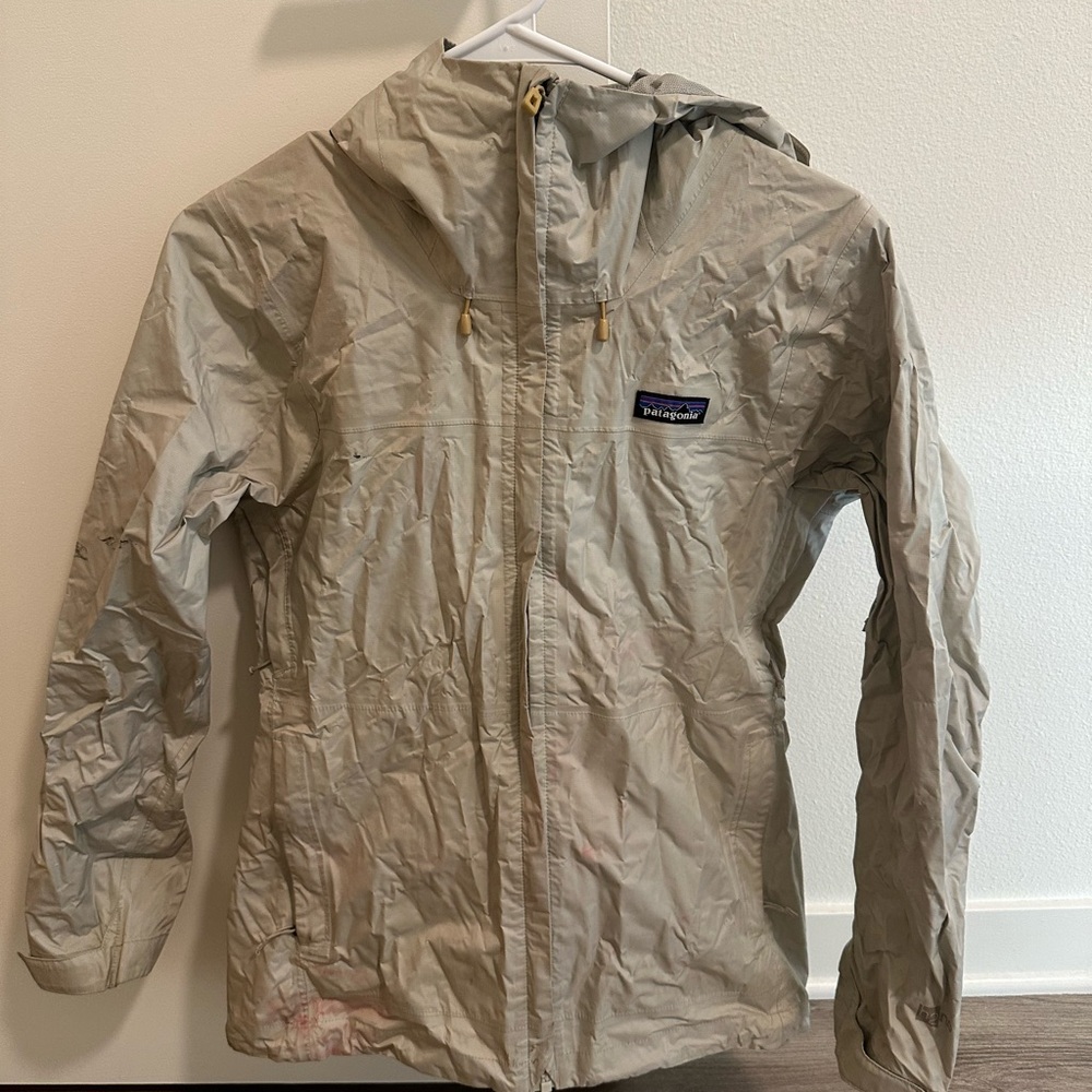 Patagonia Off White Torrentshell Jacket